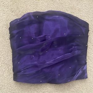 Vintage Aspeed U.S.A purple pearlescent Corset top
